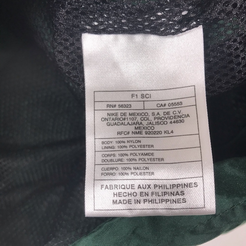 Nike Windbreaker jacket Mens XL green black top - Picture 6 of 7